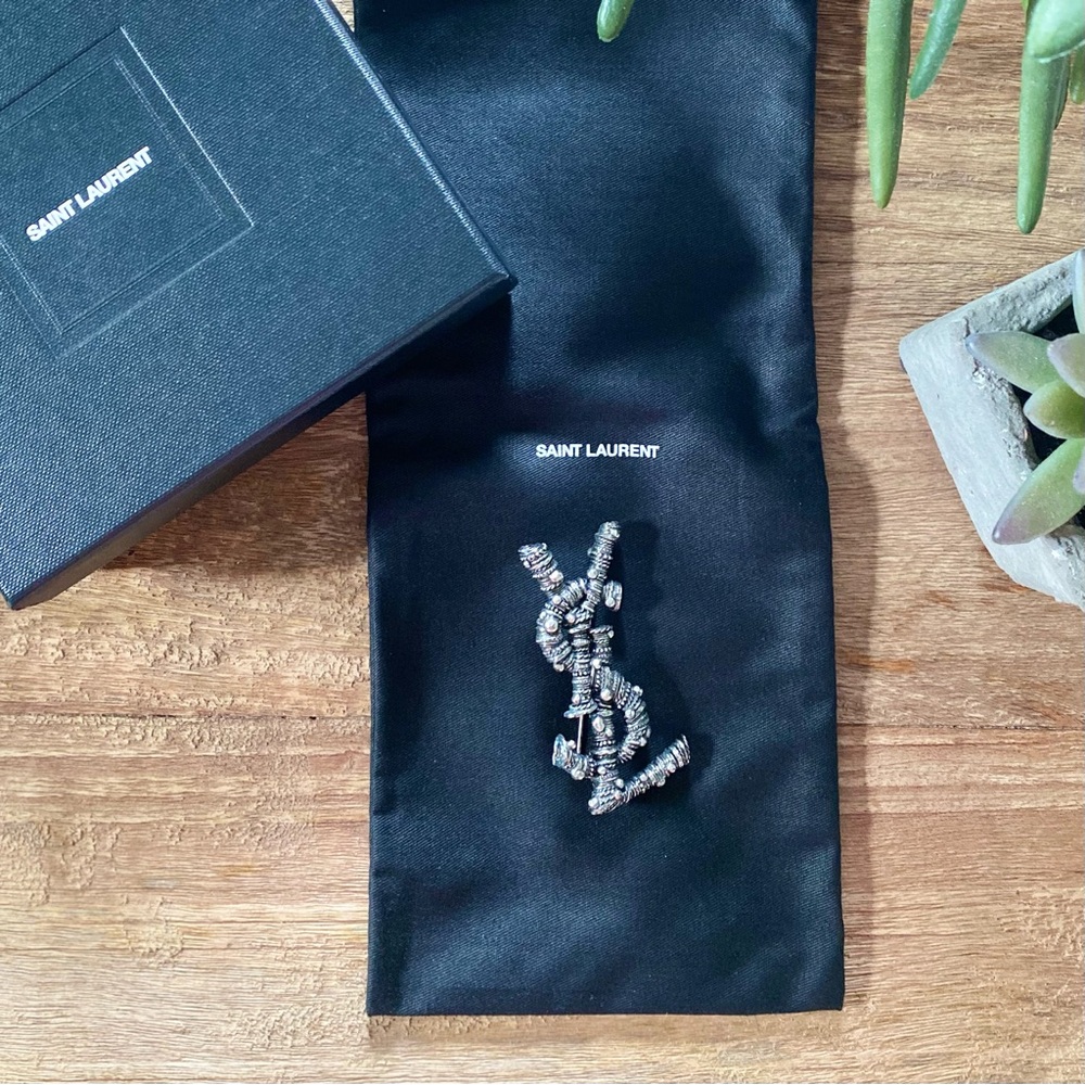 SAINT LAURENT YSL Brooch